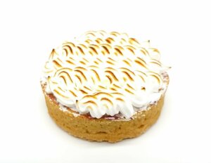 tartelette aux cassis meringuée vue dessus
