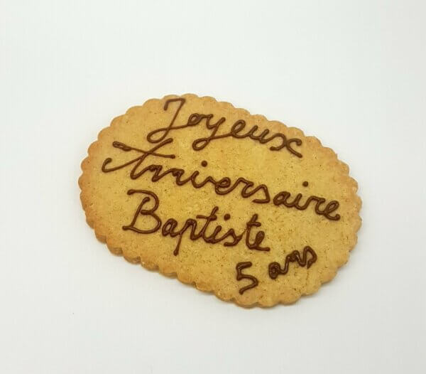 biscuit message personnalisé