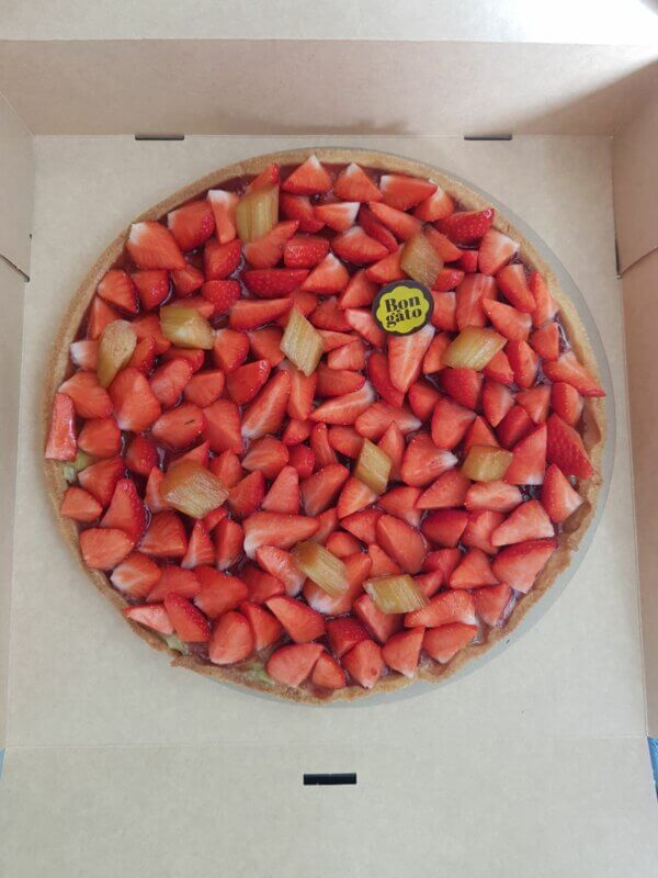 Tarte Fraises et Rhubarbe - 100% fruits