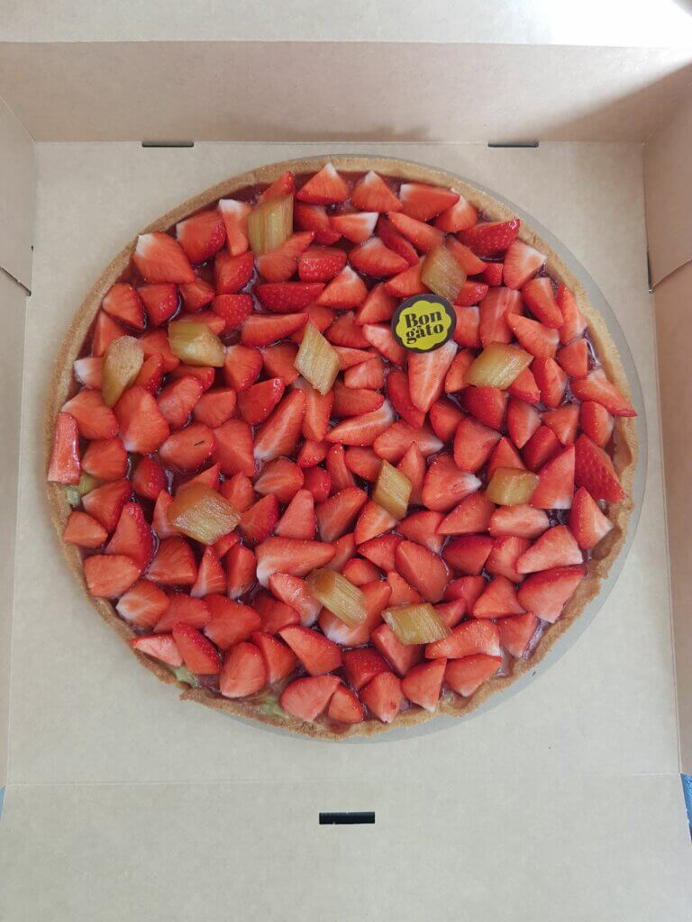 Tarte Fraises et Rhubarbe - 100% fruits
