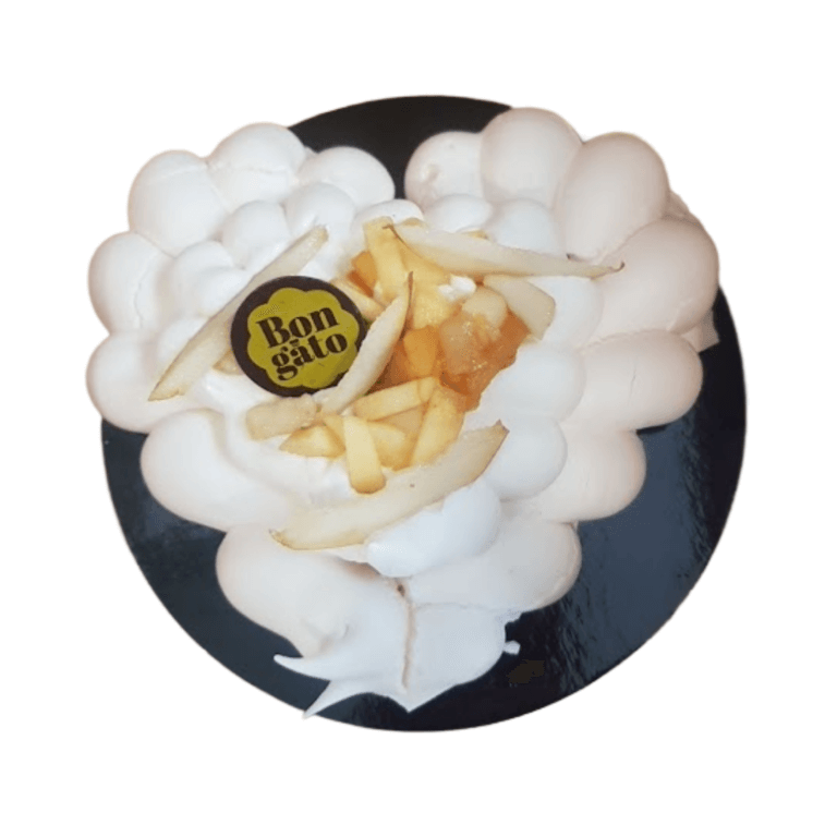 Coeur Pavlova aux poires